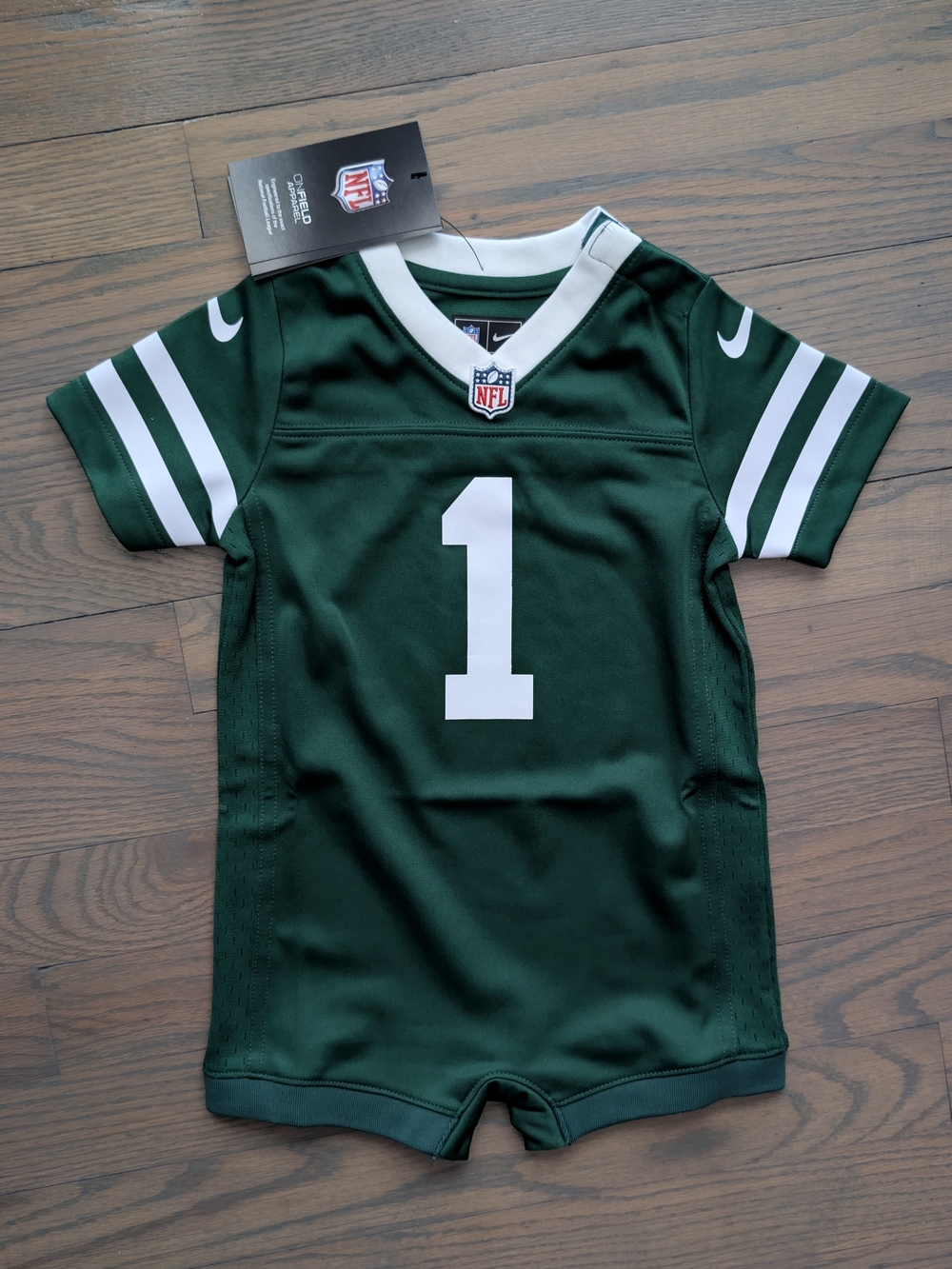 New York Jets Nike Infant Romper Jersey NWT 6/9mo.